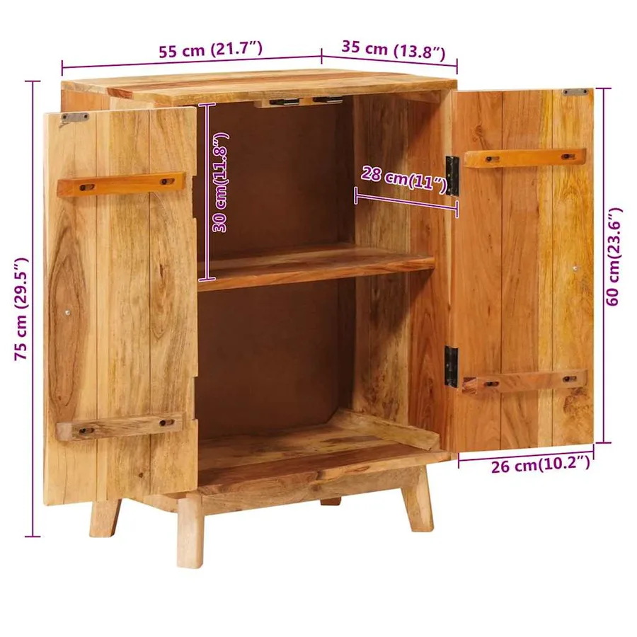 Armoires de rangement avec étagère Marron 55 x 35 x 75 cm - 14