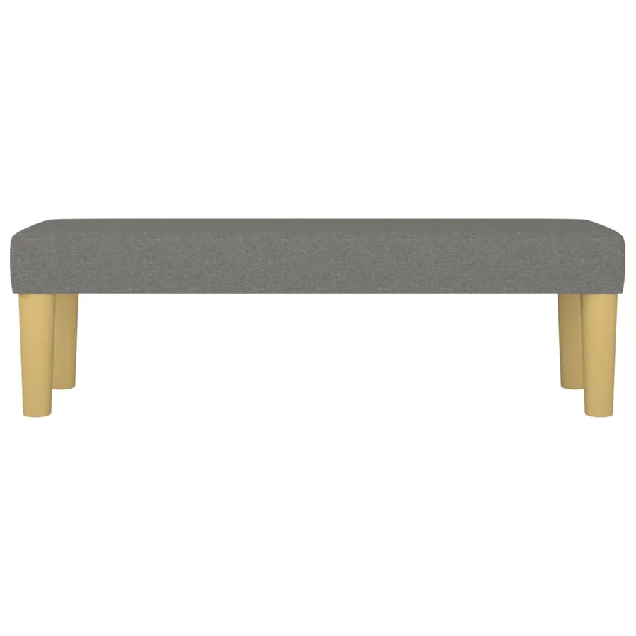 Banc Gris foncé 100x30x30 cm Tissu - 3