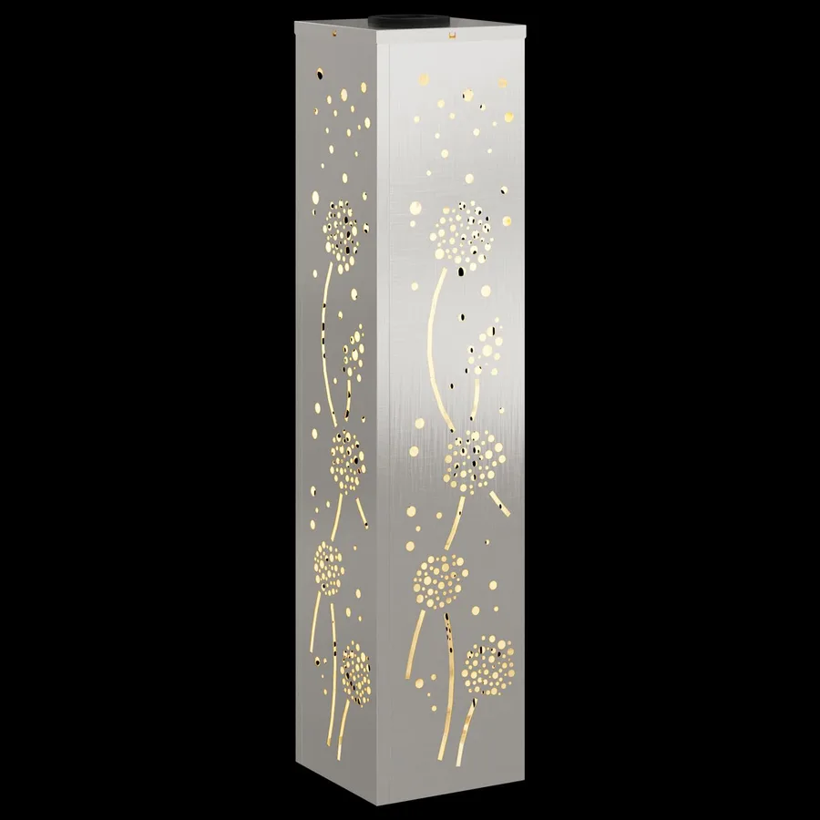 Lumière de chemin LED solaire 2 pcs Blanc chaud 18 x 18 x 80 cm - 12