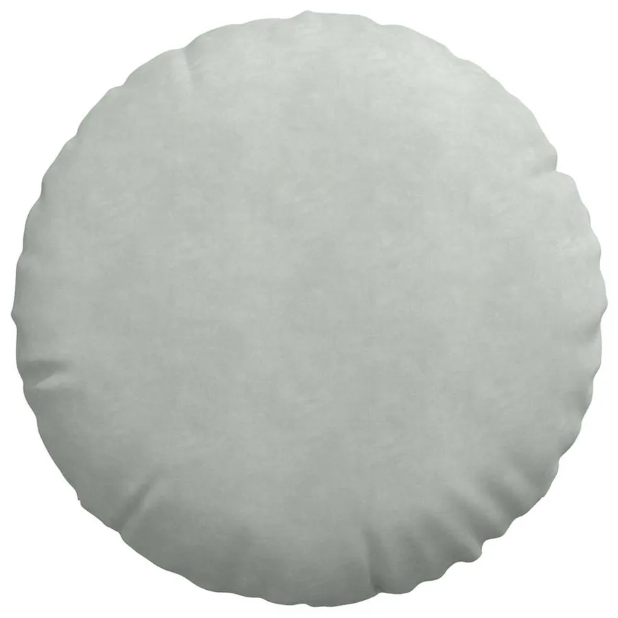 Coussins de siège 2 pcs Gris clair Ø60 x 21 cm Velours - 6