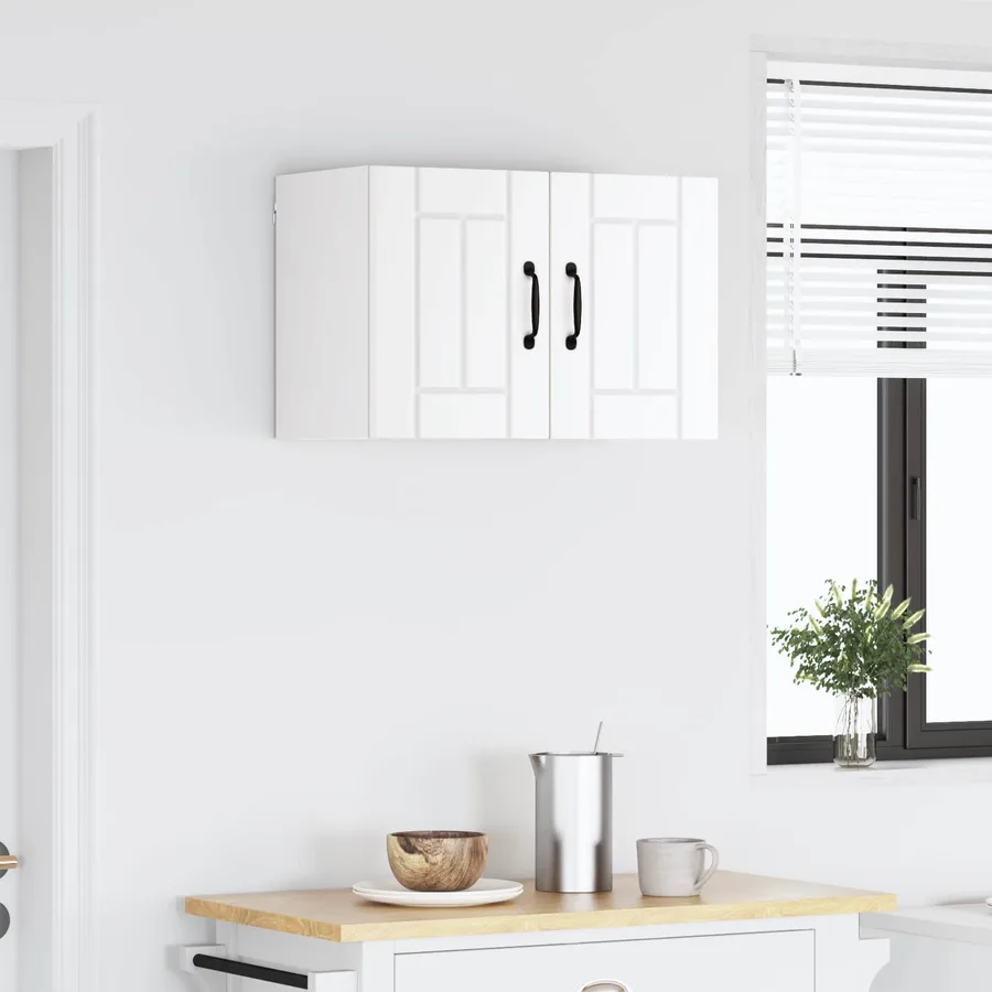 Meuble mural LUCCA Blanc 60 x 31 x 40 cm Bois d'ingénierie - 4