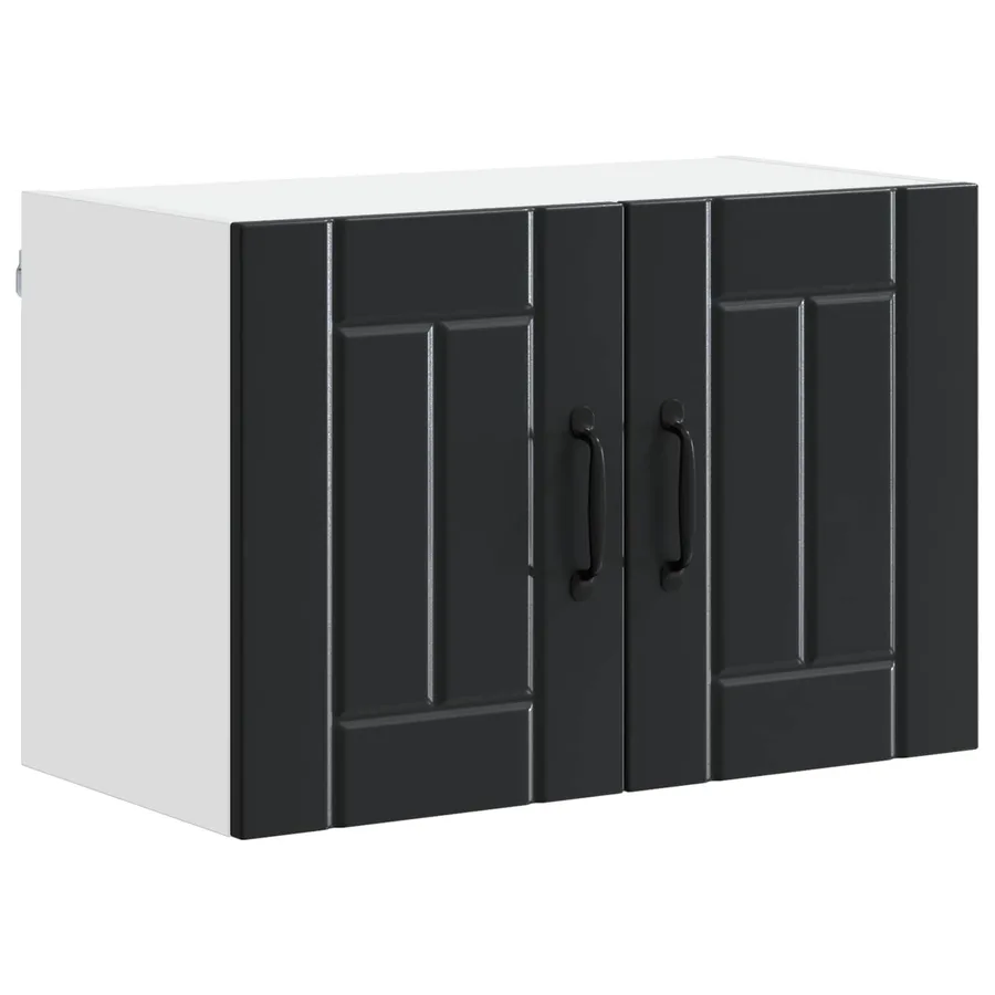 Meuble mural LUCCA Noir 60 x 31 x 40 cm Bois d'ingénierie - 2