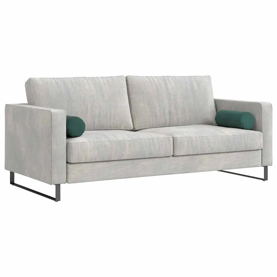 Coussins d'accent 2 pcs Vert foncé Ø 15 x 40 cm - 3