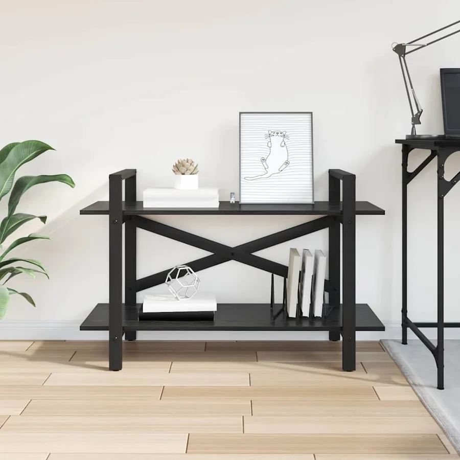 Étagère Chêne noir 100 x 33,5 x 64 cm Bois d'ingénierie - 4