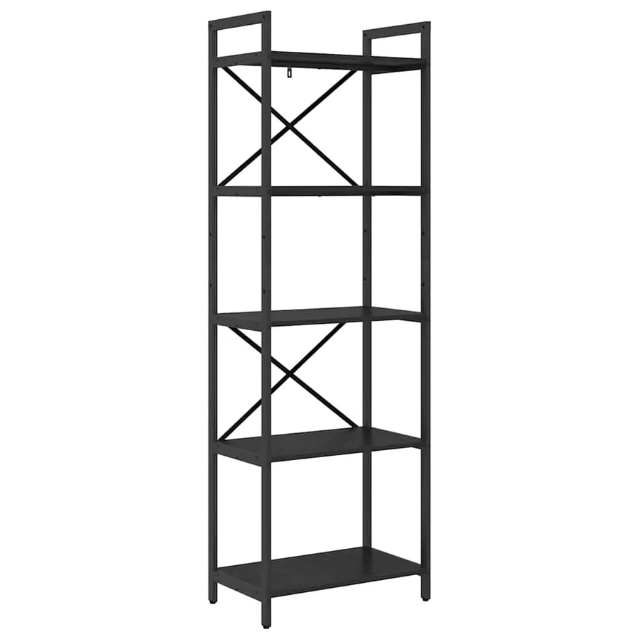 Étagère Chêne noir 56 x 34 x 171 cm Bois d'ingénierie - 2