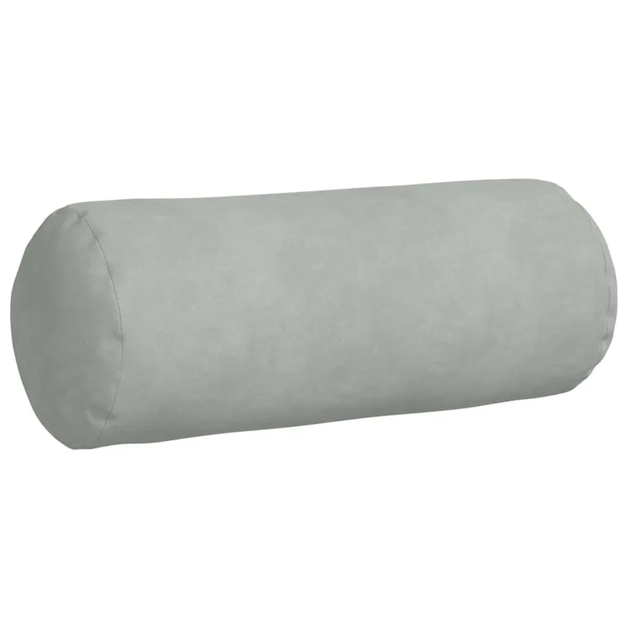 Coussins d'accent 2 pcs Gris clair Ø 15 x 40 cm - 5