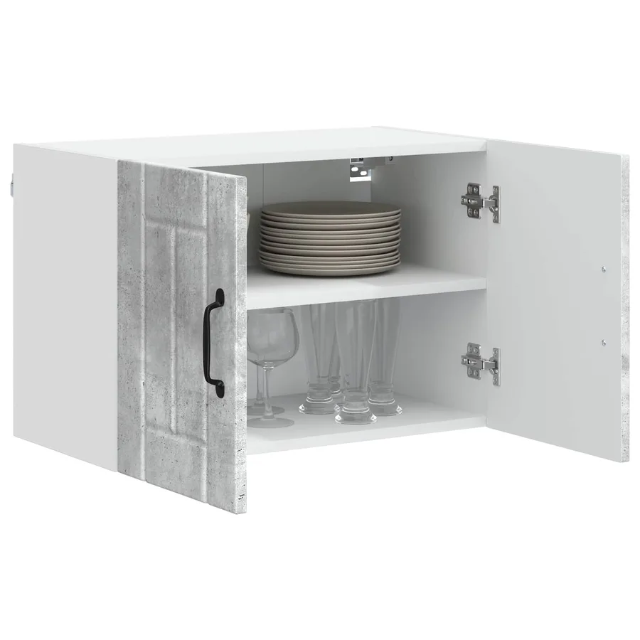 Meuble mural LUCCA 2 pcs Gris béton 60 x 31 x 40 cm - 3