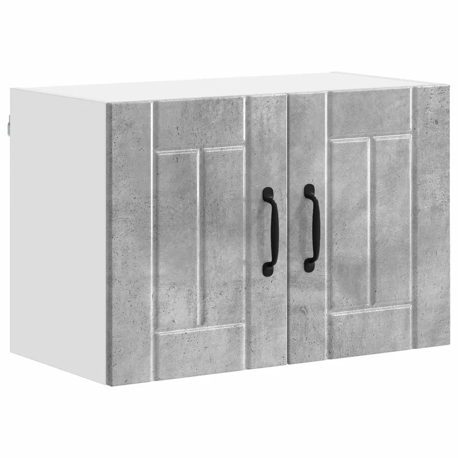 Meuble mural LUCCA 2 pcs Gris béton 60 x 31 x 40 cm - 5
