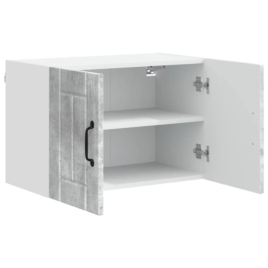 Meuble mural LUCCA 2 pcs Gris béton 60 x 31 x 40 cm - 6