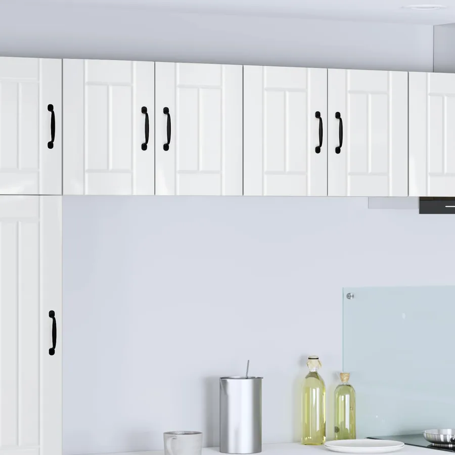 Meuble mural LUCCA 2 pcs Blanc brillant 60 x 31 x 40 cm