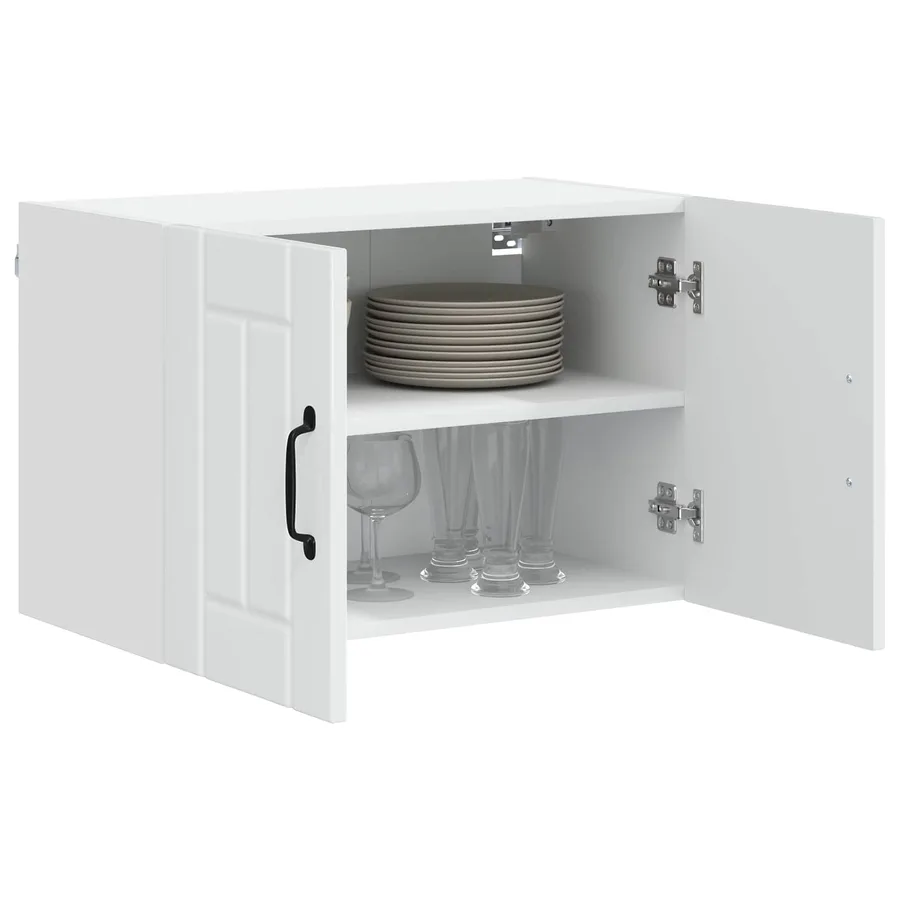 Meuble mural LUCCA 2 pcs Blanc brillant 60 x 31 x 40 cm - 3
