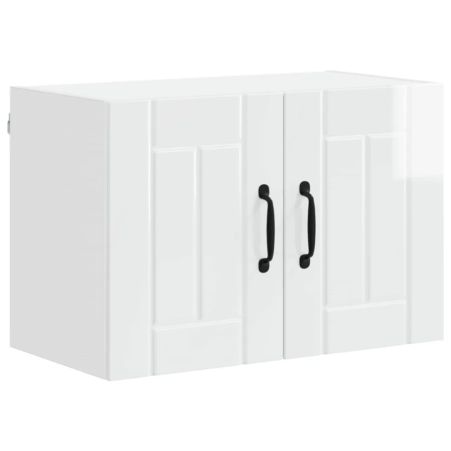 Meuble mural LUCCA 2 pcs Blanc brillant 60 x 31 x 40 cm - 5