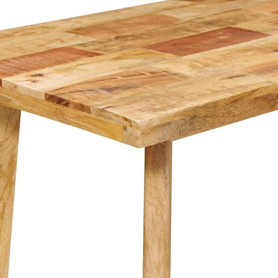 Table à dîner Naturel 100 x 55 x 75 cm Bois de mangue massif - 7