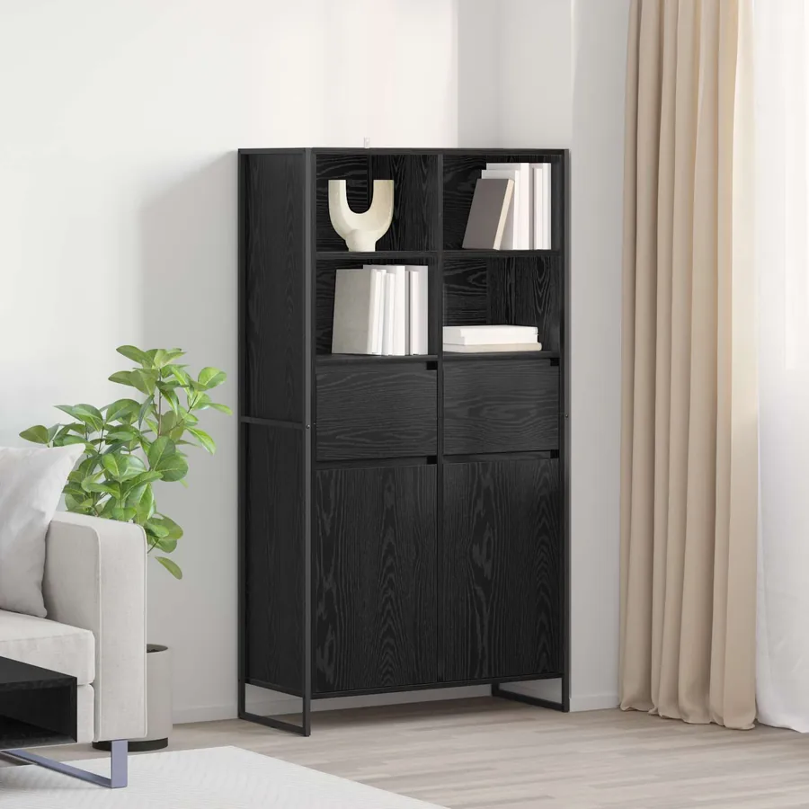 Buffet Chêne noir 81 x 36 x 150.5 cm Bois d'ingénierie