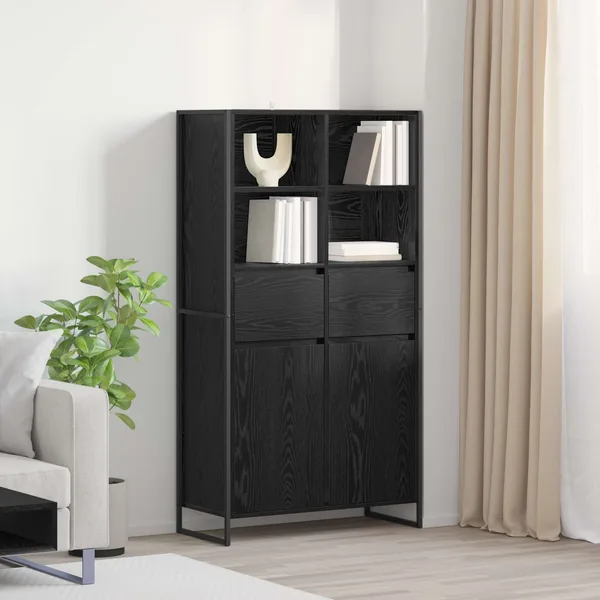 Buffet Chêne noir 81 x 36 x 150.5 cm Bois d'ingénierie