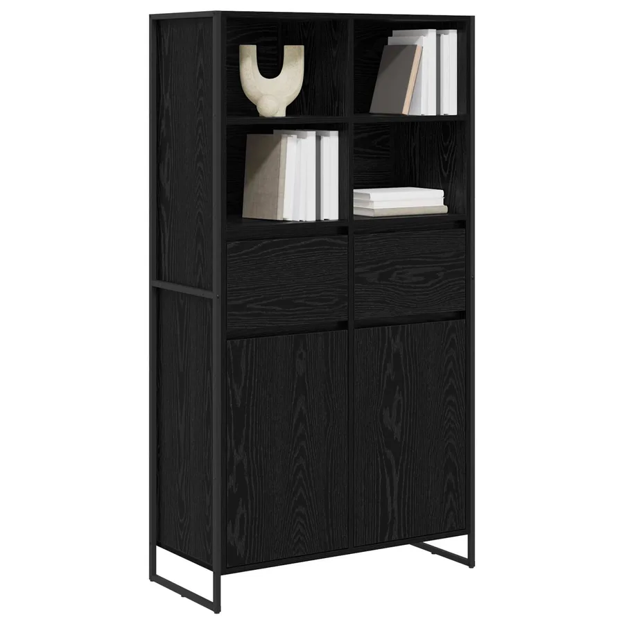 Buffet Chêne noir 81 x 36 x 150.5 cm Bois d'ingénierie - 3