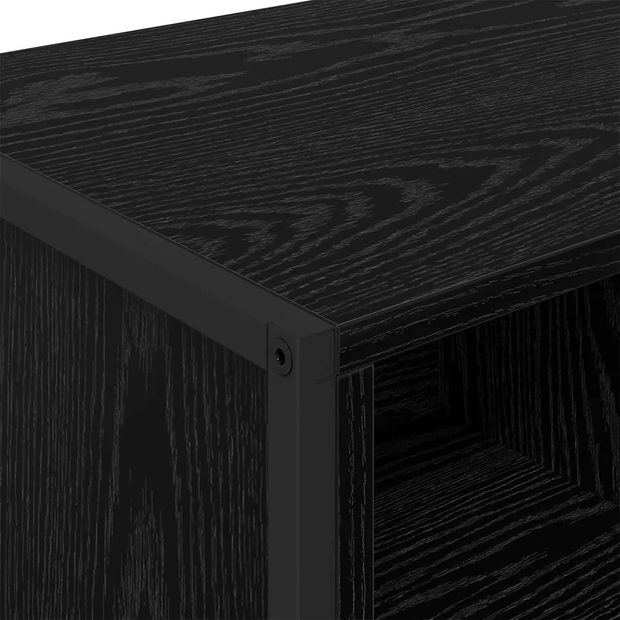 Buffet Chêne noir 81 x 36 x 150.5 cm Bois d'ingénierie - 9