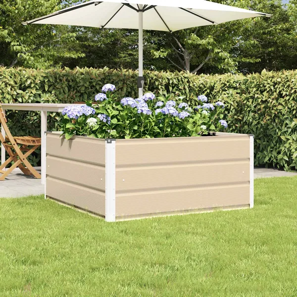 Jardinière Ivoire 100 x 100 x 45 cm Acier