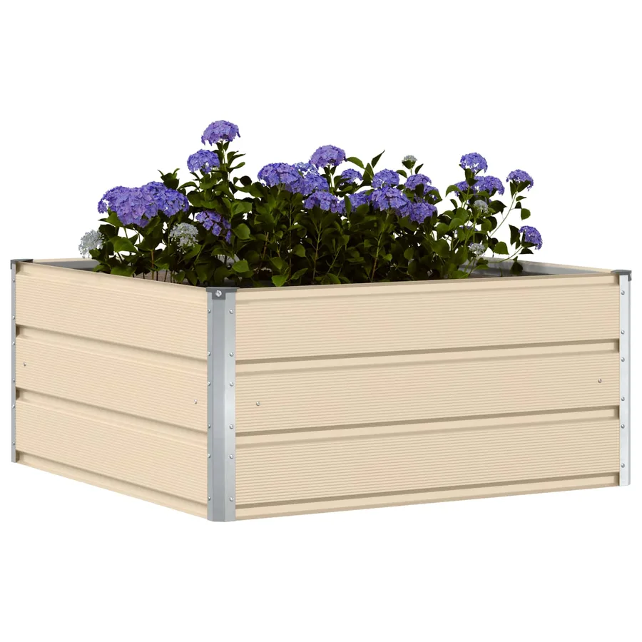 Jardinière Ivoire 100 x 100 x 45 cm Acier - 3