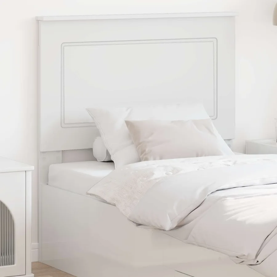 Tête de lit Blanc 100 cm Bois d’ingénierie