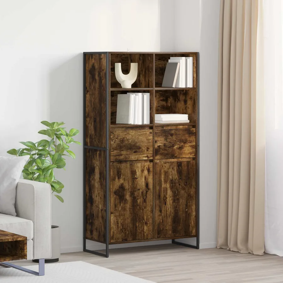 Buffet Chêne Fumé 81 x 36 x 150.5 cm Bois d'ingénierie