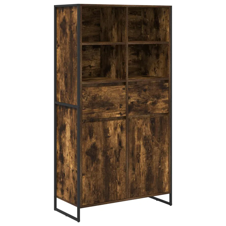 Buffet Chêne Fumé 81 x 36 x 150.5 cm Bois d'ingénierie - 2