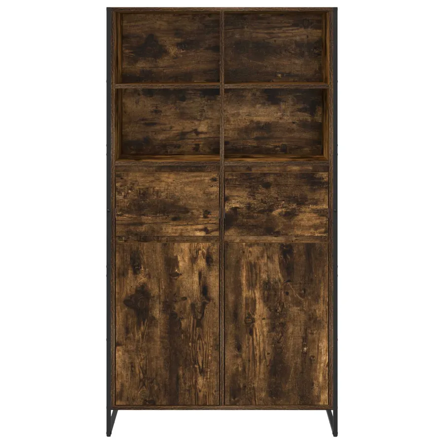 Buffet Chêne Fumé 81 x 36 x 150.5 cm Bois d'ingénierie - 6