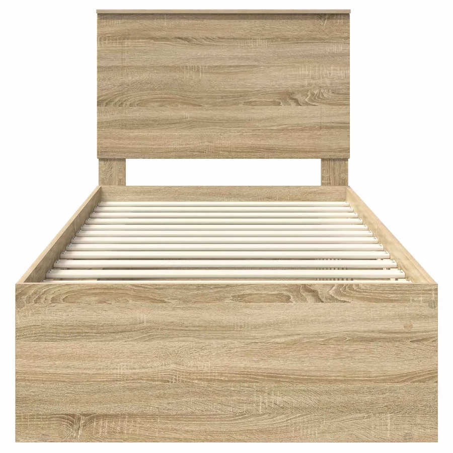 Cadre de lit Sonoma 90 x 190 cm Bois de pin massif - 7