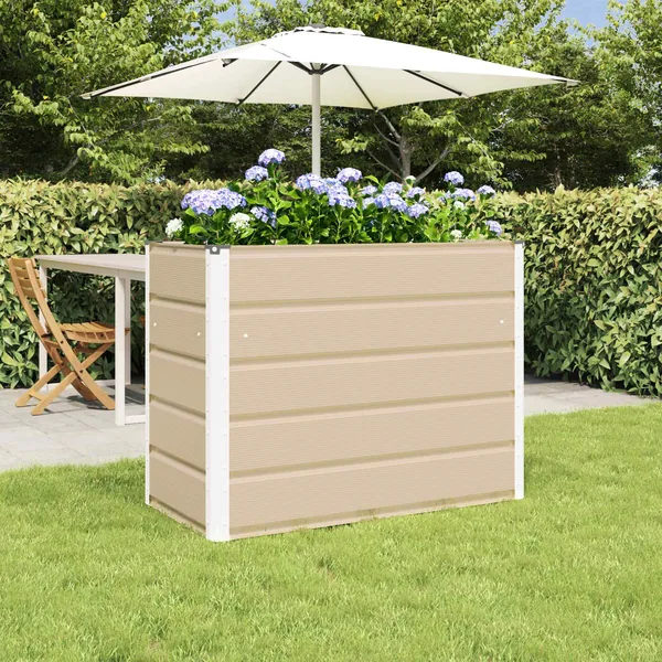 Jardinière Ivoire 100 x 50 x 75 cm Acier galvanisé