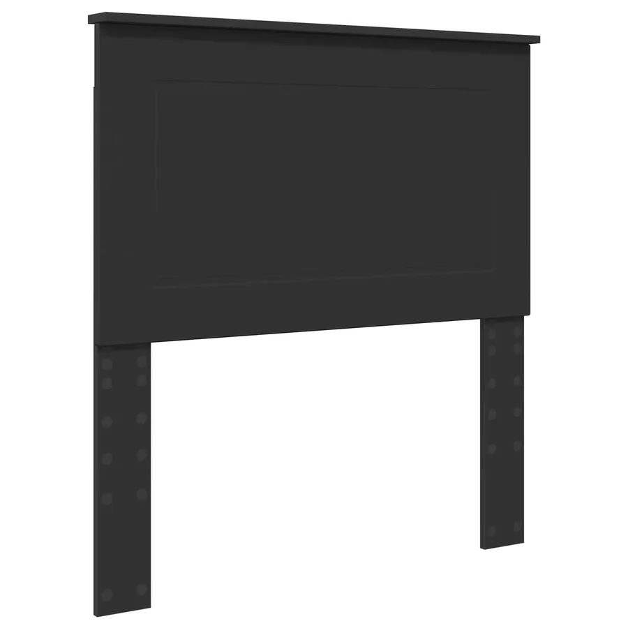Cadre de lit Noir 100 x 200 cm Bois de pin massif - 6