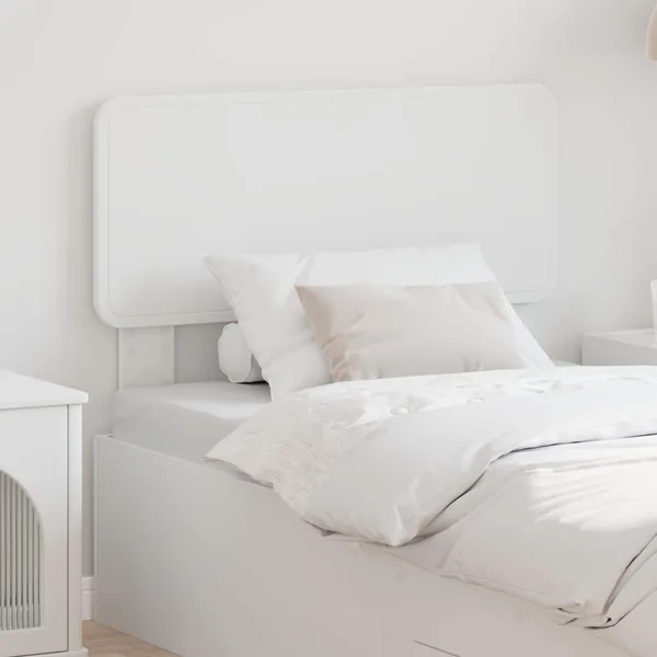 Tête de lit Blanc Bois d'ingénierie