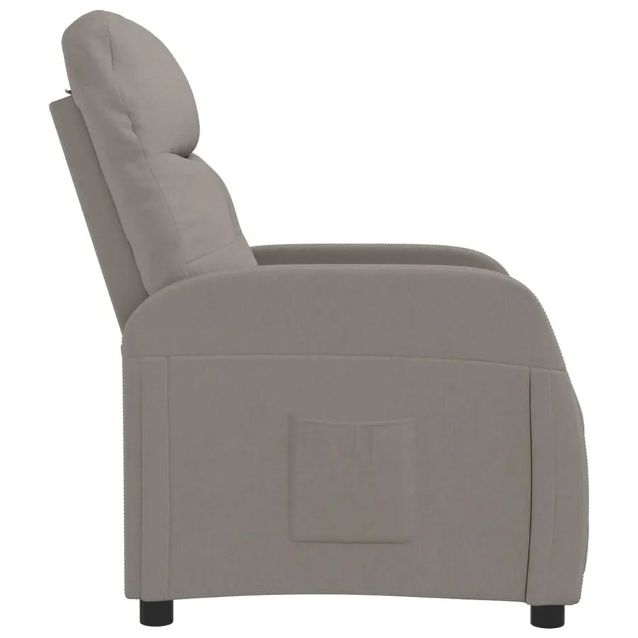 Fauteuil inclinable Taupe Tissu - 4
