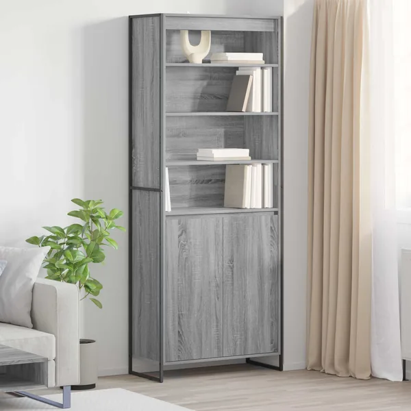 Armoires Hautes Gris Sonoma 79 x 36 x 200 cm Bois d'ingénierie