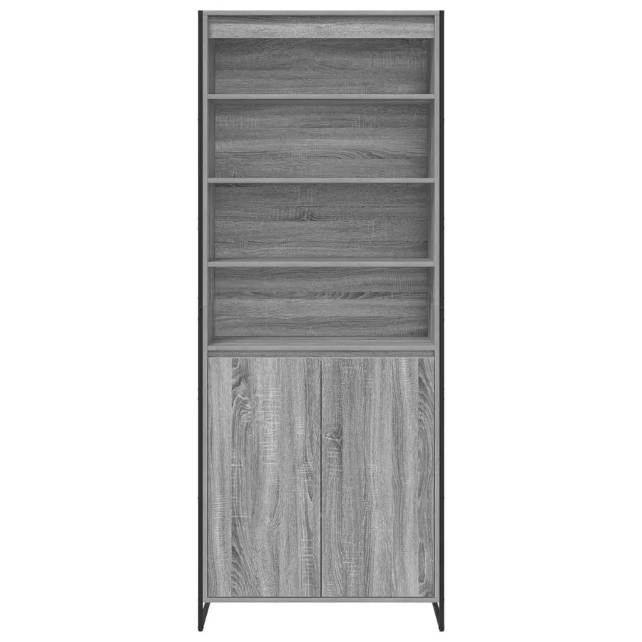 Armoires Hautes Gris Sonoma 79 x 36 x 200 cm Bois d'ingénierie - 6