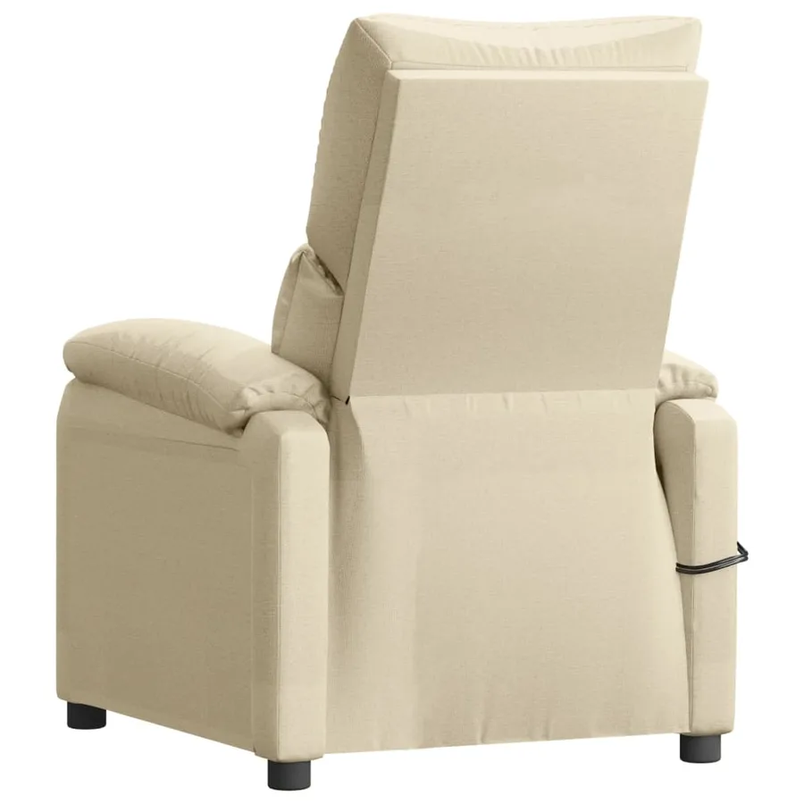 Fauteuil électrique de massage Crème Tissu - 6