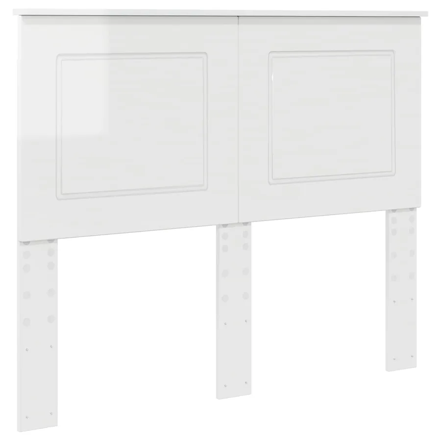 Tête de lit Blanc Brillant 100 cm Bois d’ingénierie - 2