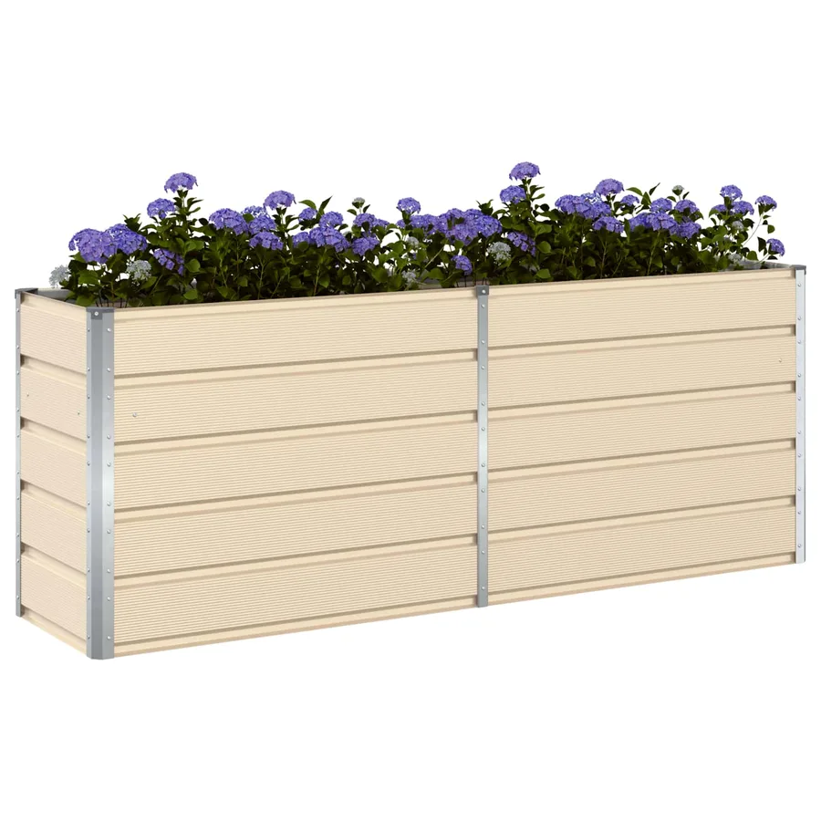 Jardinière Ivoire 195 x 50 x 75 cm Acier galvanisé - 3