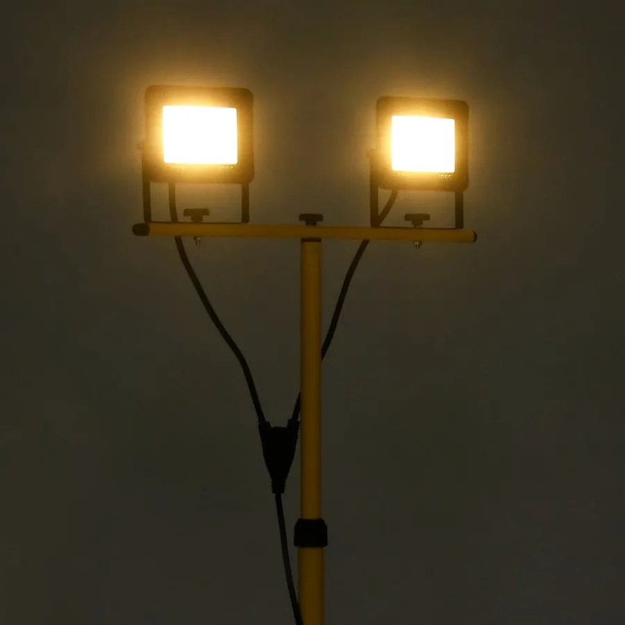 Projecteur à LED avec trépied 2x30 W Blanc chaud - 2