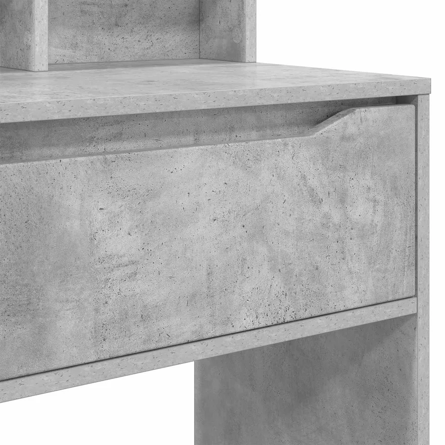 Tables de maquillage pour chambre Gris béton 80 x 39,6 x 135 cm - 10