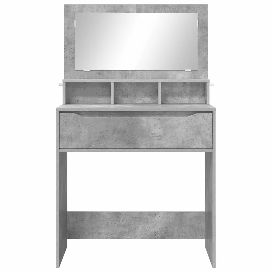 Tables de maquillage pour chambre Gris béton 80 x 39,6 x 135 cm - 6