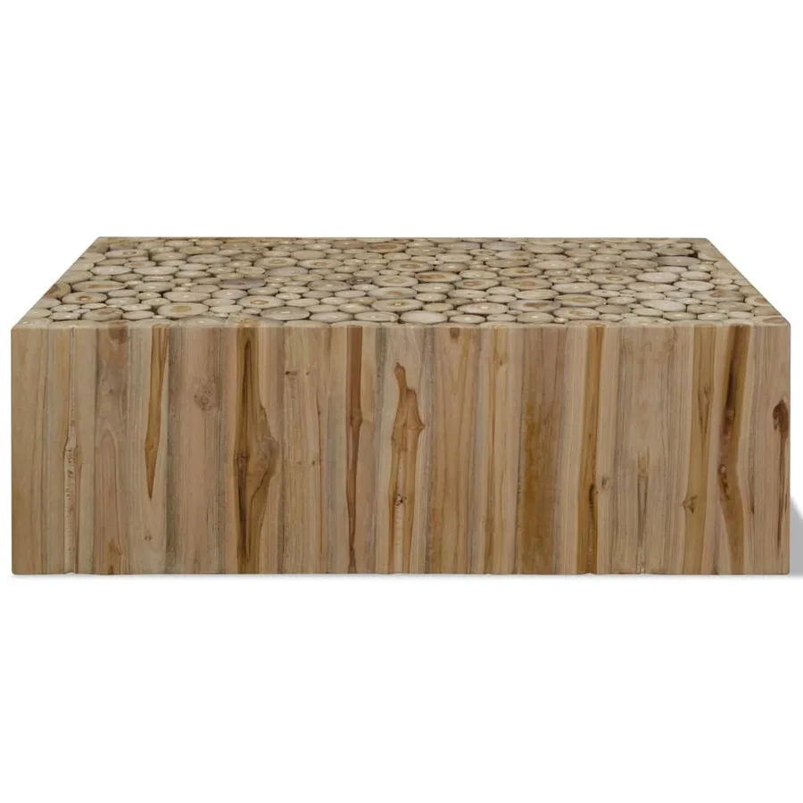 Table basse Teck véritable 90x50x30 cm - 2