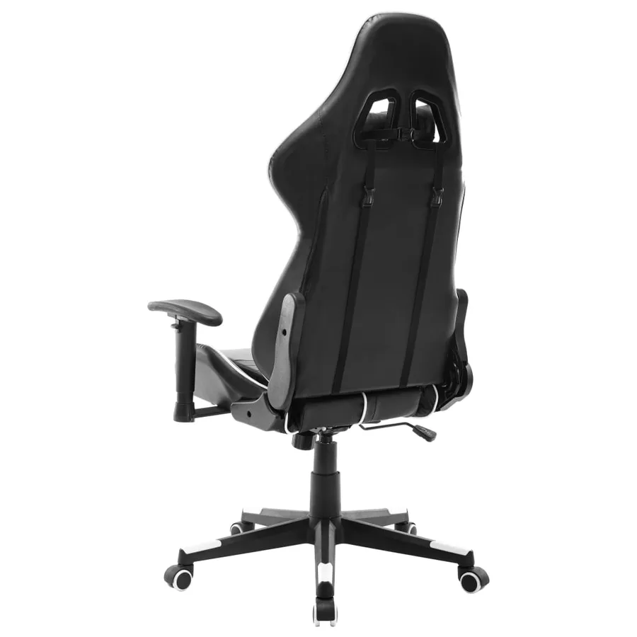 Chaise de jeu Noir et blanc Cuir artificiel - 4