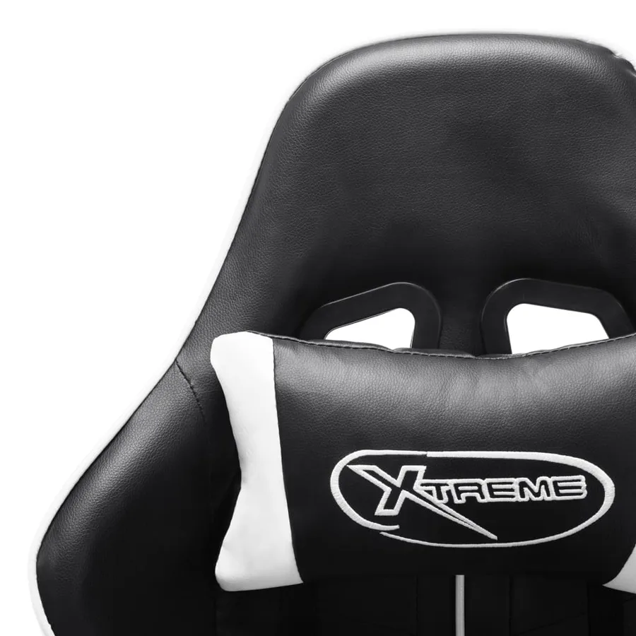 Chaise de jeu Noir et blanc Cuir artificiel - 6