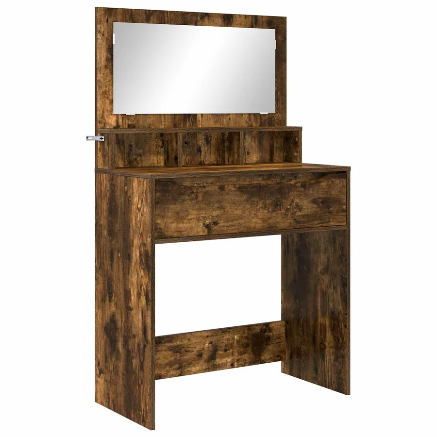 Tables de maquillage pour chambre Chêne fumé 80 x 39,6 x 135 cm - 2