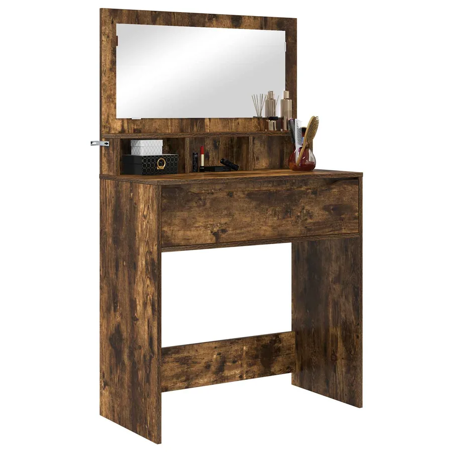 Tables de maquillage pour chambre Chêne fumé 80 x 39,6 x 135 cm - 3