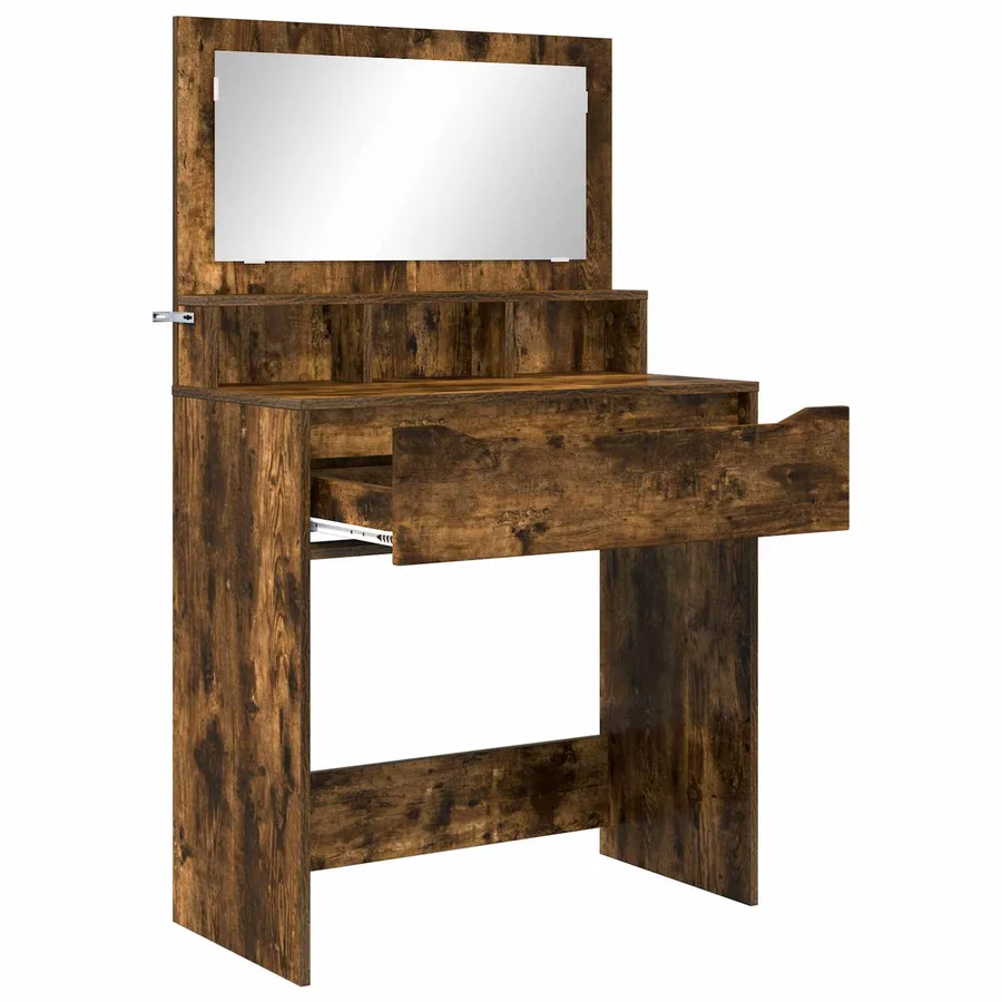 Tables de maquillage pour chambre Chêne fumé 80 x 39,6 x 135 cm - 5