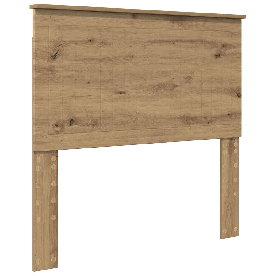 Cadre de lit Chêne artisanal 100 x 200 cm Bois d'ingénierie - 6