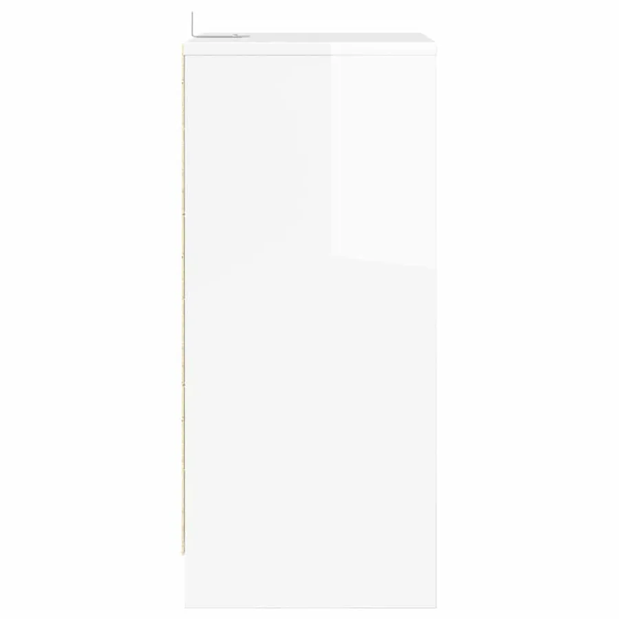 Tables de chevet 2 pcs Blanc brillant 40 x 30 x 467 cm - 7