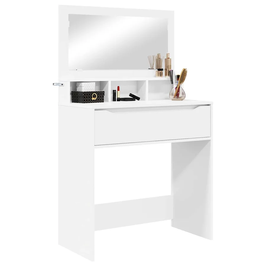 Tables de maquillage pour chambre Blanc 80 x 39,6 x 135 cm - 3