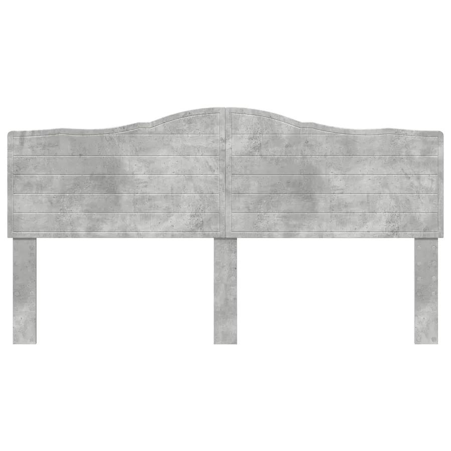 Tête de lit Gris béton Bois d'ingénierie - 4